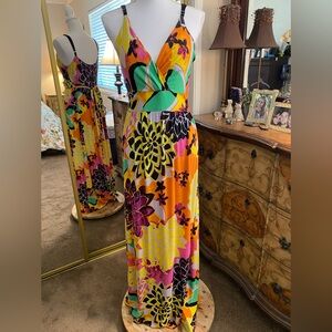 chinese dress ladies Alisson Chiffon Maxi Dress Black / M main image 1